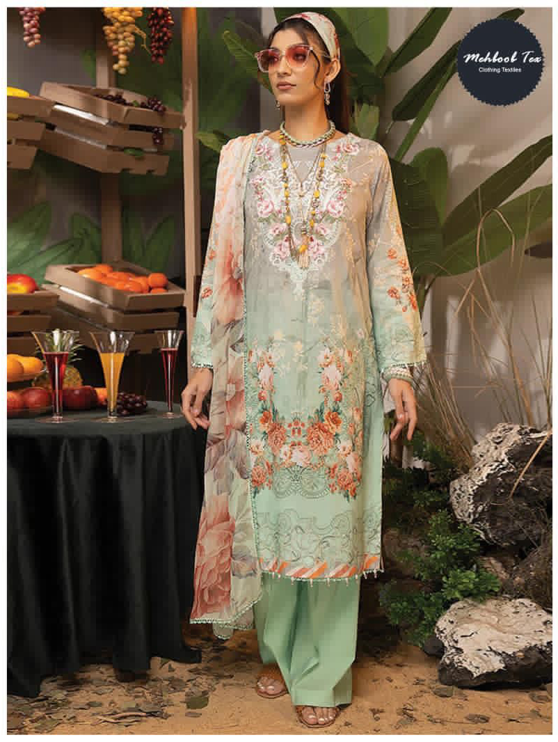Mehboob Libaas Summer Pure Cotton Print Wholesale Pakistani Salwar Suit Catalog — Wholesale Salwar Suits, MPA wholesale from Surat - Gallery Image 4