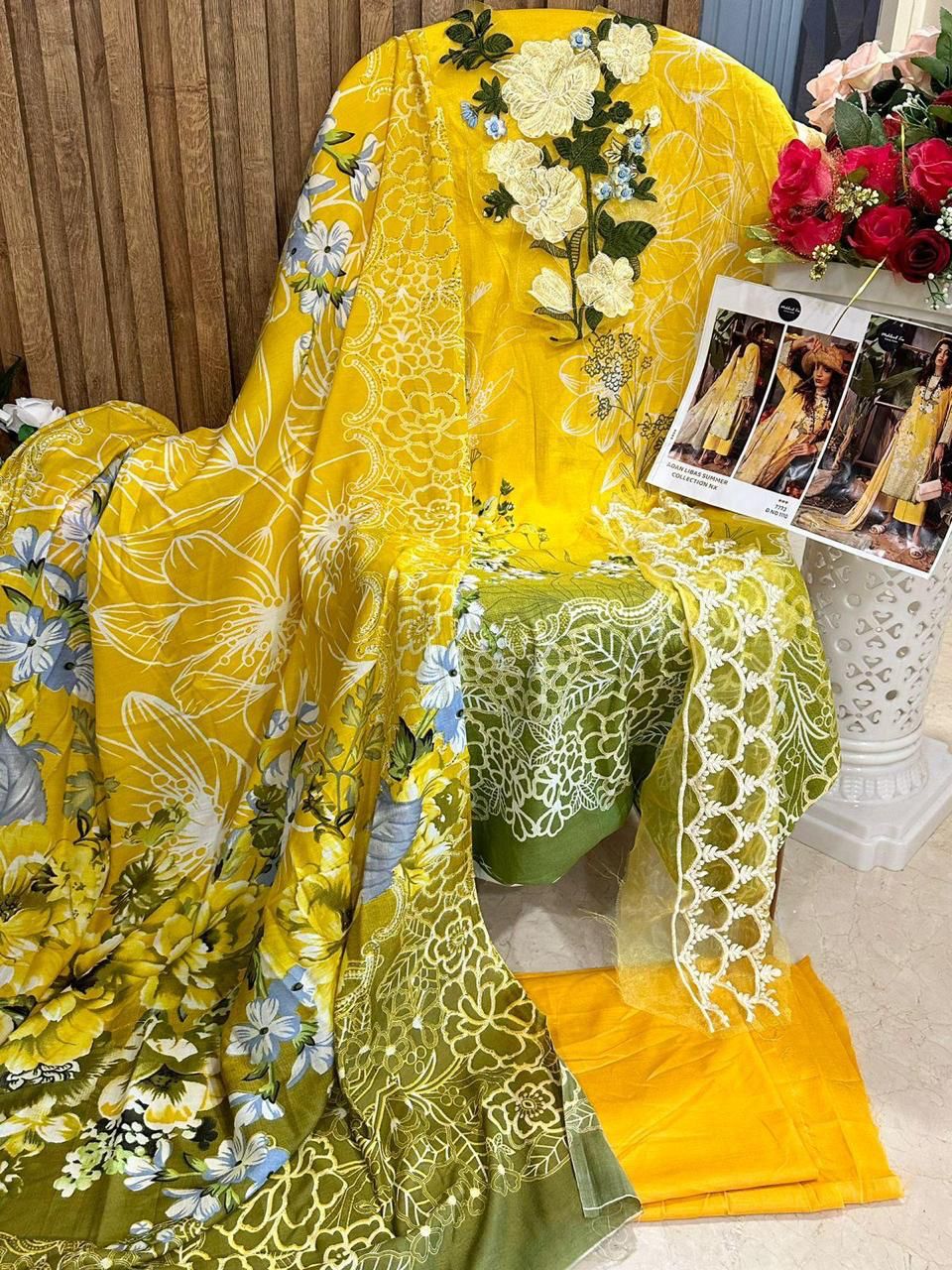 Mehboob Libaas Summer Pure Cotton Print Wholesale Pakistani Salwar Suit Catalog — Wholesale Salwar Suits, MPA wholesale from Surat - Gallery Image 7