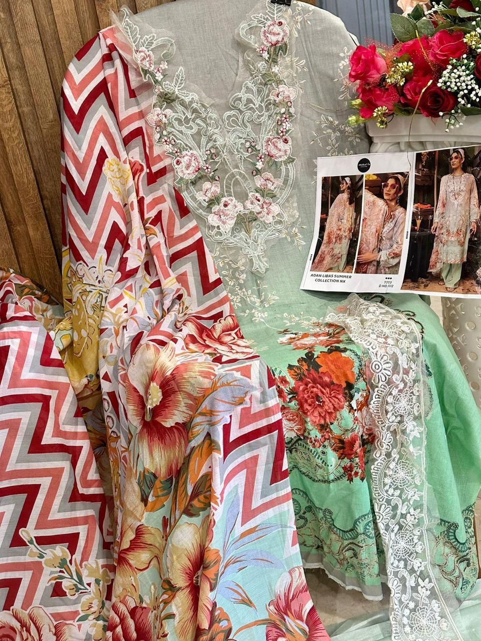 Mehboob Libaas Summer Pure Cotton Print Wholesale Pakistani Salwar Suit Catalog — Wholesale Salwar Suits, MPA wholesale from Surat - Gallery Image 8