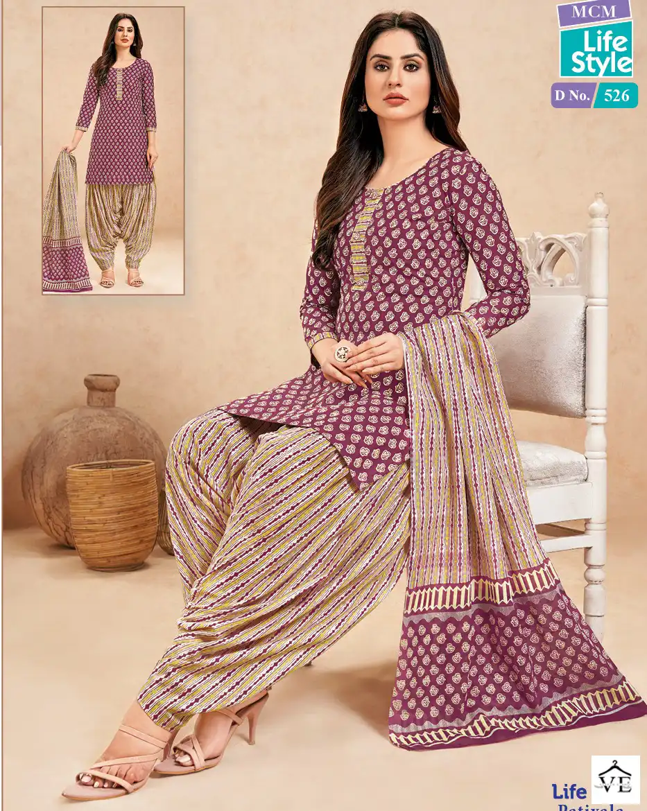 Mcm Lifestyle Patiyala Vol 5 Cotton Wholesale Readymade Suits Catalog — Wholesale Salwar Suits, Mcm wholesale from Surat — view 1