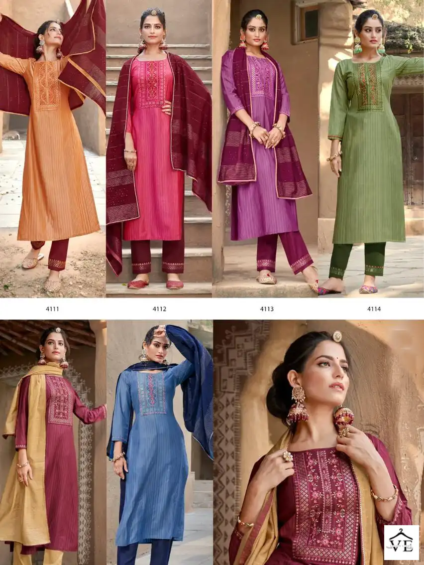 Vardan Ethnic Limelight Vol 2 Lining Silk Wholesale Readymade Salwar Suit Catalog — Wholesale Salwar Suits, MPA wholesale from Surat — view 7