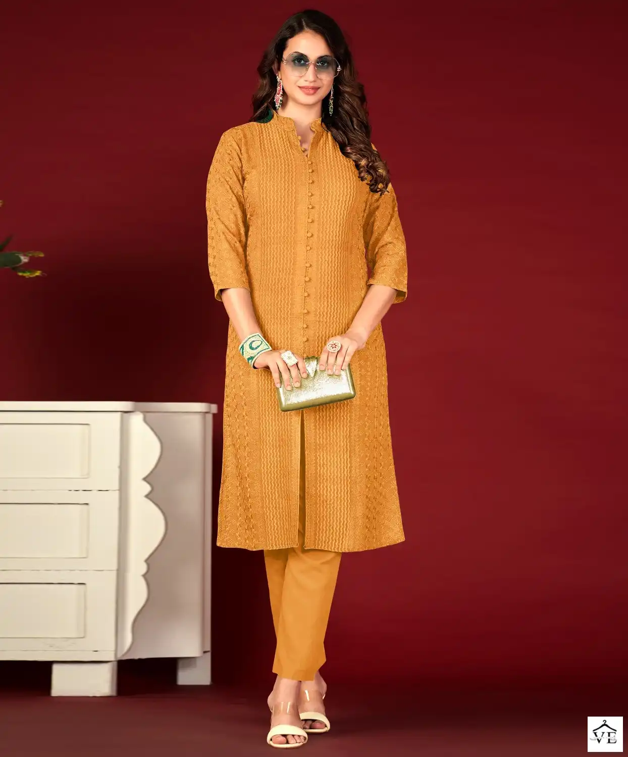 Tunic House Lucknowi Lining Viscose Rayon Wholesale Kurti Catalog — Wholesale Kurtis, MPA wholesale from Surat — view 1