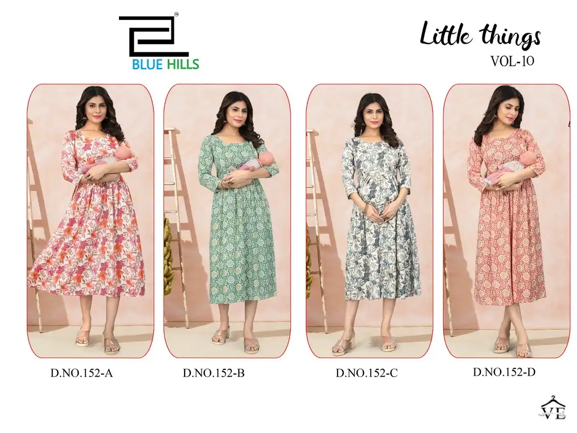 Blue Hills Little Things Vol 10 Rayon Wholesale Feeding Kurti Catalog — Wholesale Kurtis, MPA wholesale from Surat — view 6