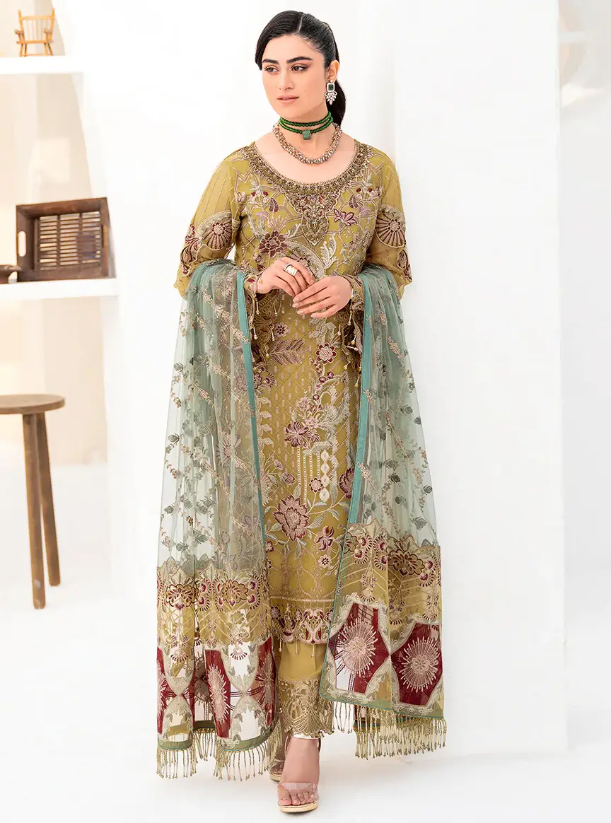 Mushq M 245 To M 248 Georgette Wholesale Pakistani Salwar Suit Catalog — Wholesale Salwar Suits, MPA wholesale from Surat — view 1