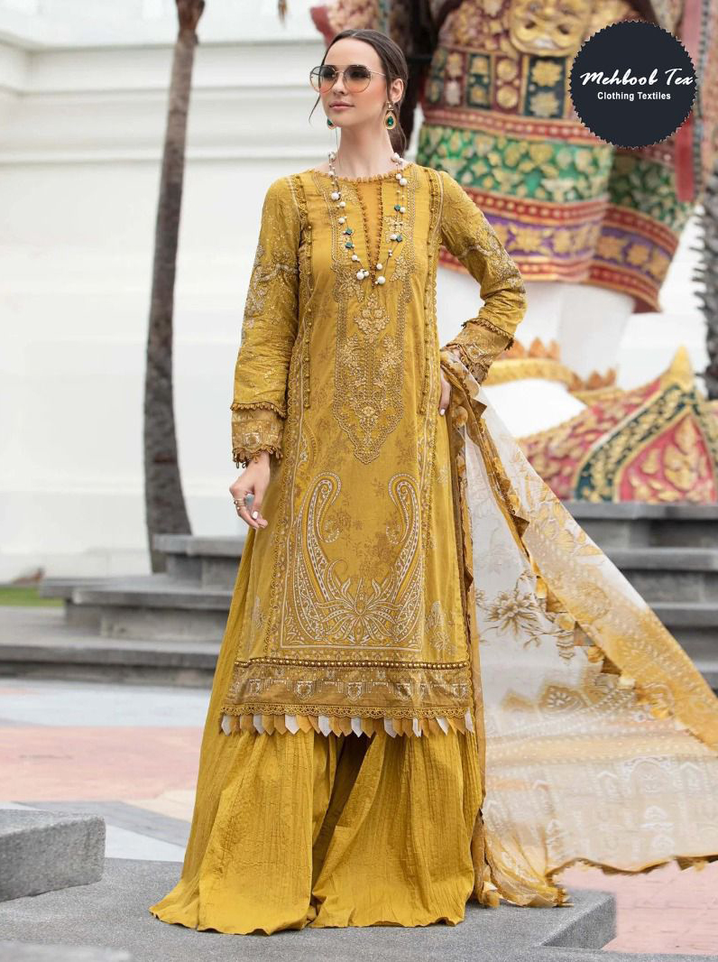 Mehboob M Print Spring Summer 2 Vol 8 Pure Cotton Print Wholesale Pakistani Salwar Suit Catalog — Wholesale Salwar Suits, MPA wholesale from Surat - Gallery Image 2