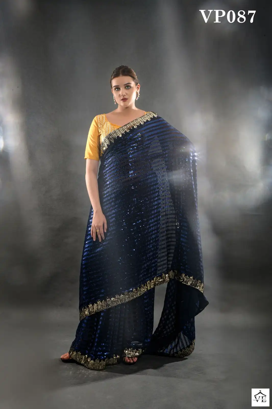 Vardan Ethnic Madhuri Soft Georgette Wholesale Sarees Catalog — Wholesale Sarees, MPA wholesale from Surat — view 3