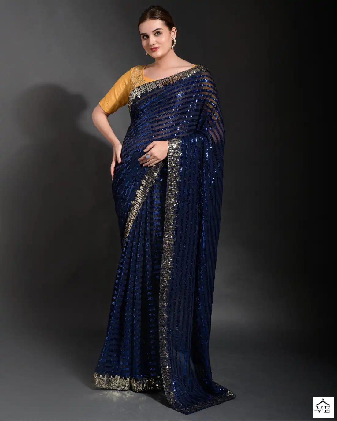 Vardan Ethnic Madhuri Soft Georgette Wholesale Sarees Catalog — Wholesale Sarees, MPA wholesale from Surat — view 1