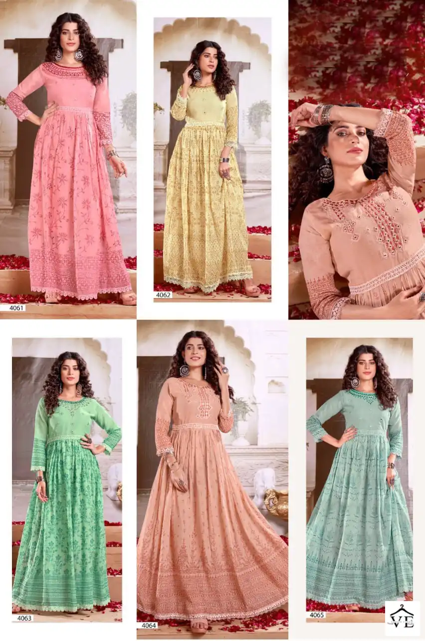 Vardan Ethnic Malaika Pure Cotton Mal Wholesale Designer Gown Catalog — Wholesale Kurtis, MPA wholesale from Surat — view 6