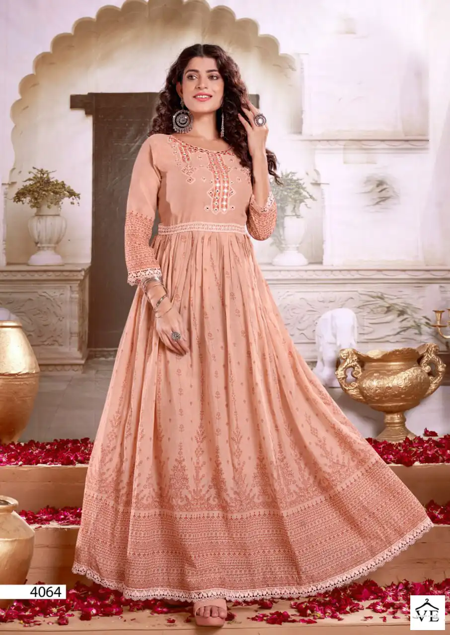 Vardan Ethnic Malaika Pure Cotton Mal Wholesale Designer Gown Catalog — Wholesale Kurtis, MPA wholesale from Surat — view 3