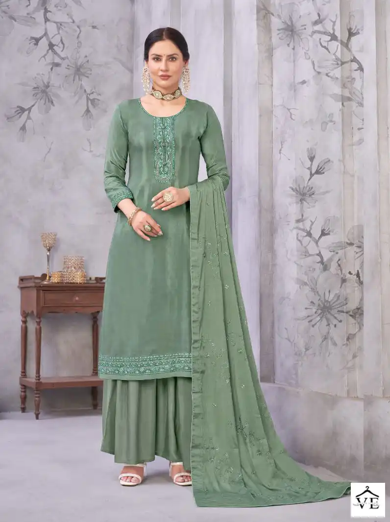 Jhansi Mamta Pure Muslin Wholesale Salwar Suit Catalog — Wholesale Salwar Suits, MPA wholesale from Surat - Gallery Image 5
