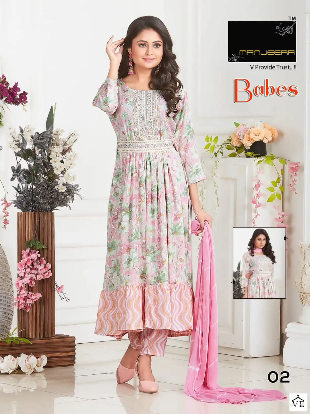 Manjeera Babes Capsule Print Wholesale Readymade Salwar Suit Catalog — Wholesale Salwar Suits, MPA wholesale from Surat - Gallery Image 3