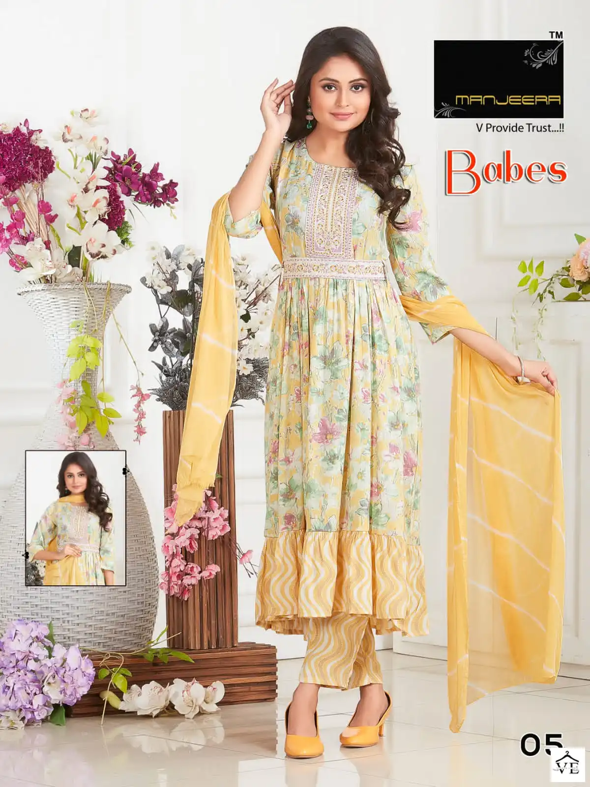 Manjeera Babes Capsule Print Wholesale Readymade Salwar Suit Catalog — Wholesale Salwar Suits, MPA wholesale from Surat - Gallery Image 4