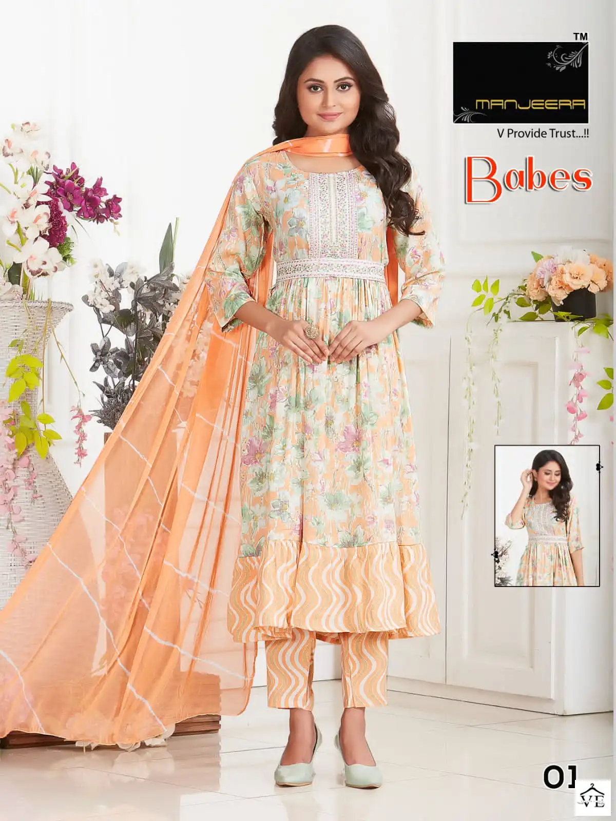 Manjeera Babes Capsule Print Wholesale Readymade Salwar Suit Catalog — Wholesale Salwar Suits, MPA wholesale from Surat - Gallery Image 6