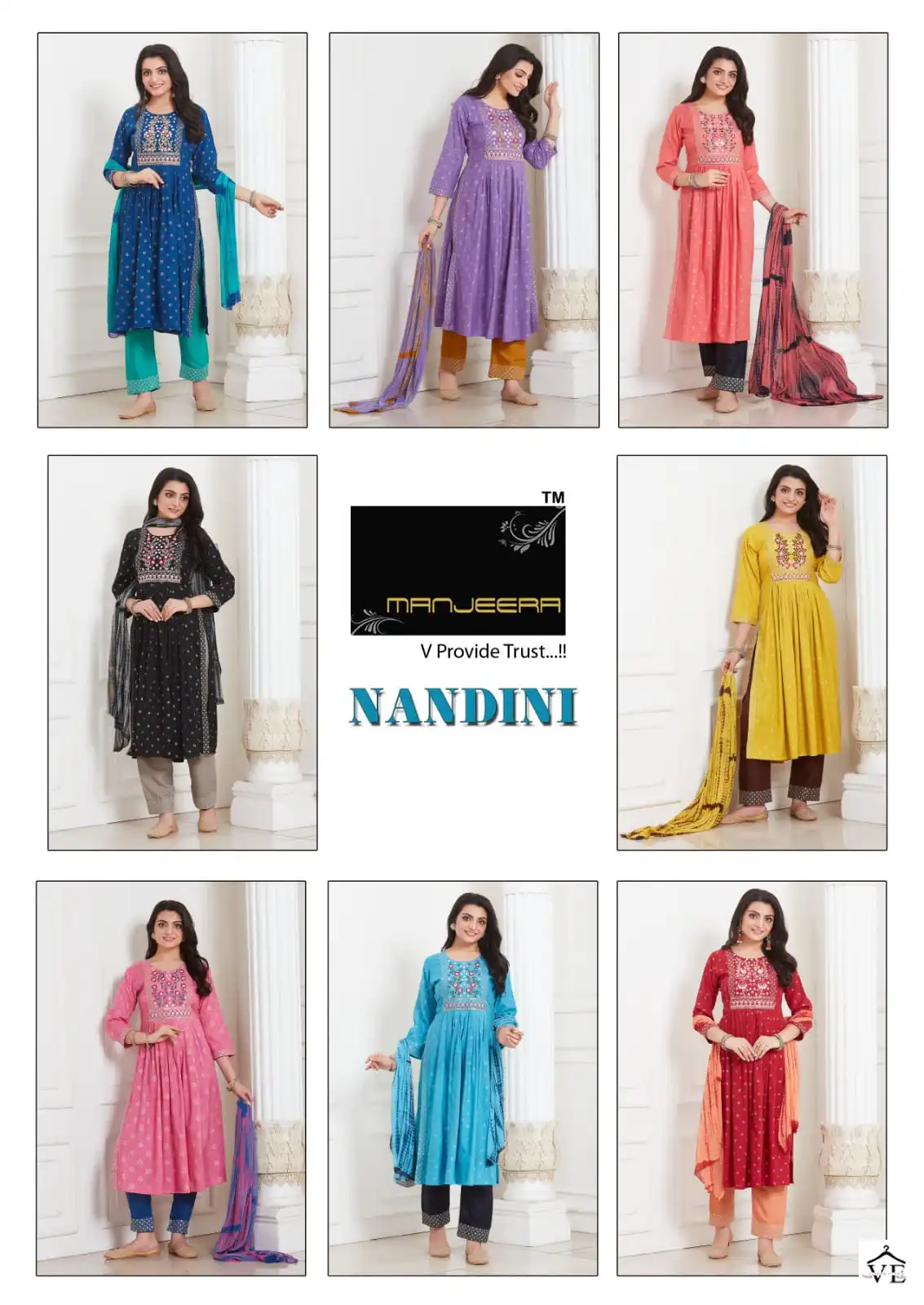 Manjeera Nandani Nyra Capsule Wholesale Readymade Salwar Suit Catalog — Wholesale Salwar Suits, MPA wholesale from Surat — view 9