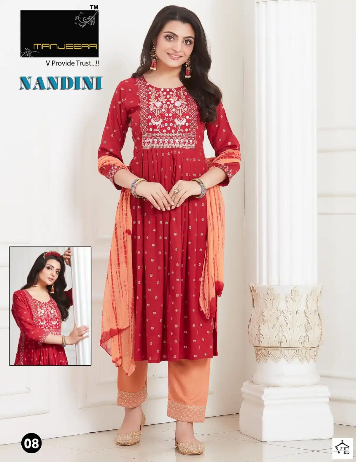 Manjeera Nandani Nyra Capsule Wholesale Readymade Salwar Suit Catalog — Wholesale Salwar Suits, MPA wholesale from Surat — view 1