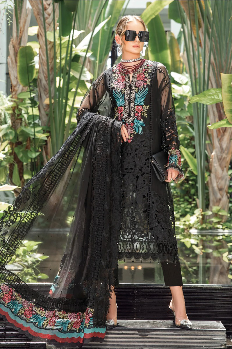 Dinsaa Maria B Vol 3 Pure Cotton Wholesale Pakistani Salwar Suit Catalog — Wholesale Salwar Suits, MPA wholesale from Surat — view 3