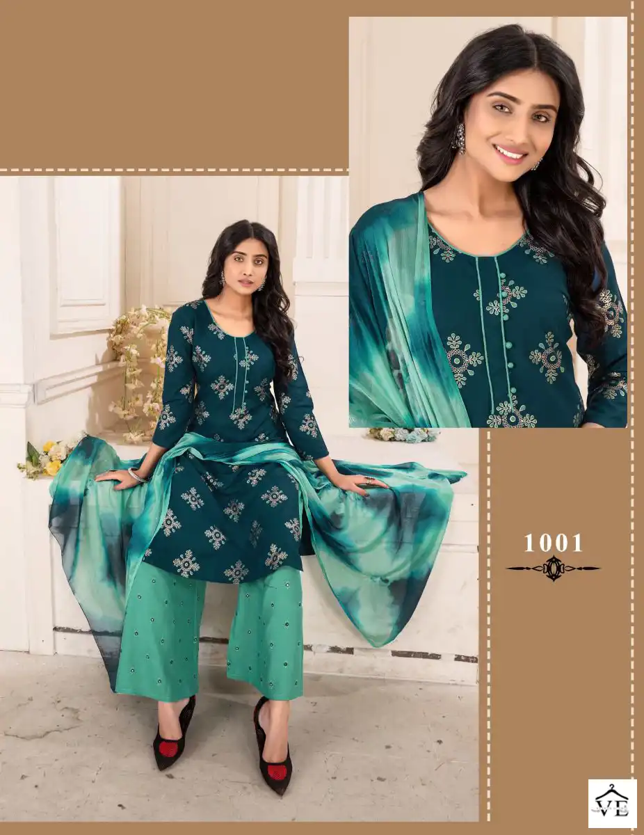 Master Senorita Heavy Rayon Wholesale Readymade Salwar Suit Catalog — Wholesale Salwar Suits, MPA wholesale from Surat - Gallery Image 3