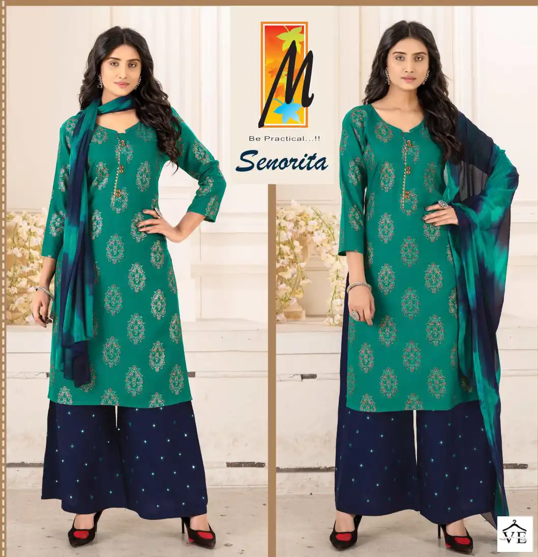 Master Senorita Heavy Rayon Wholesale Readymade Salwar Suit Catalog — Wholesale Salwar Suits, MPA wholesale from Surat — view 7