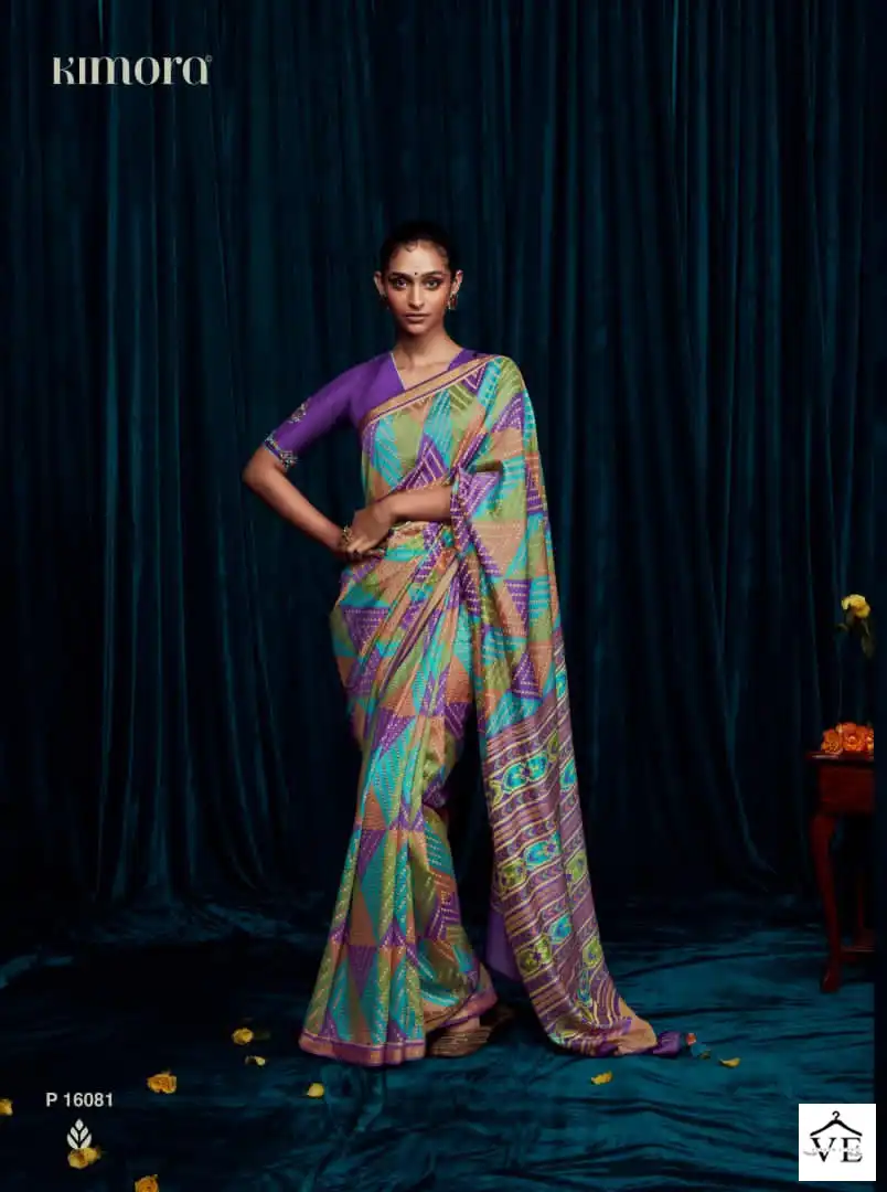 Kimora Meera-12 Silky Brasso Wholesale Saree Catalog — Wholesale Sarees, MPA wholesale from Surat - Gallery Image 5