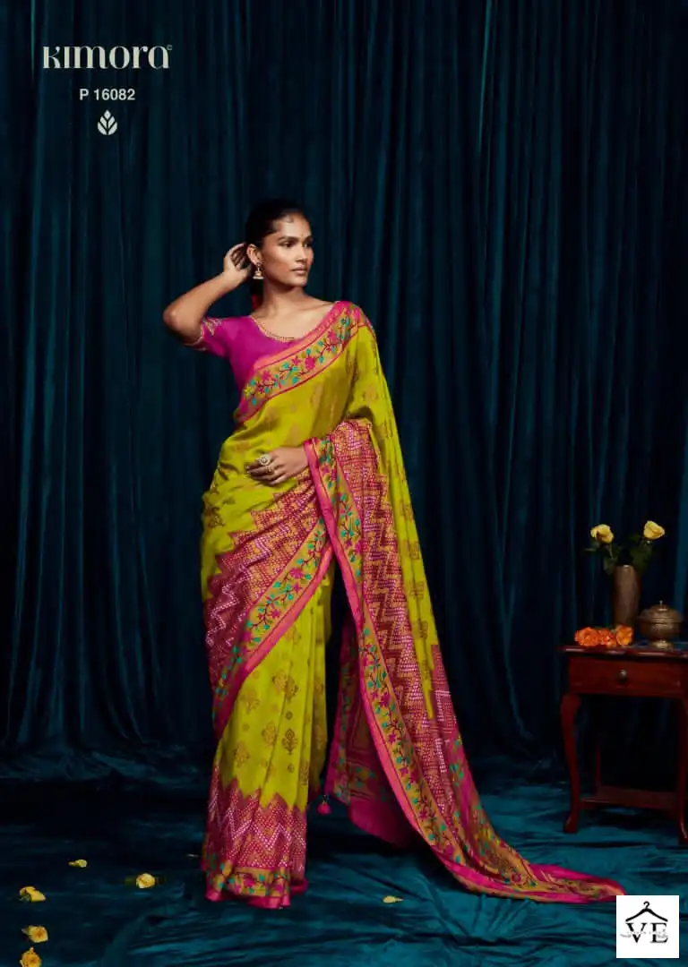 Kimora Meera-12 Silky Brasso Wholesale Saree Catalog — Wholesale Sarees, MPA wholesale from Surat - Gallery Image 6
