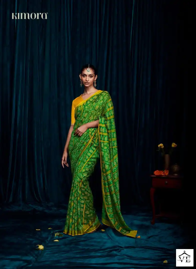 Kimora Meera-12 Silky Brasso Wholesale Saree Catalog — Wholesale Sarees, MPA wholesale from Surat - Gallery Image 7