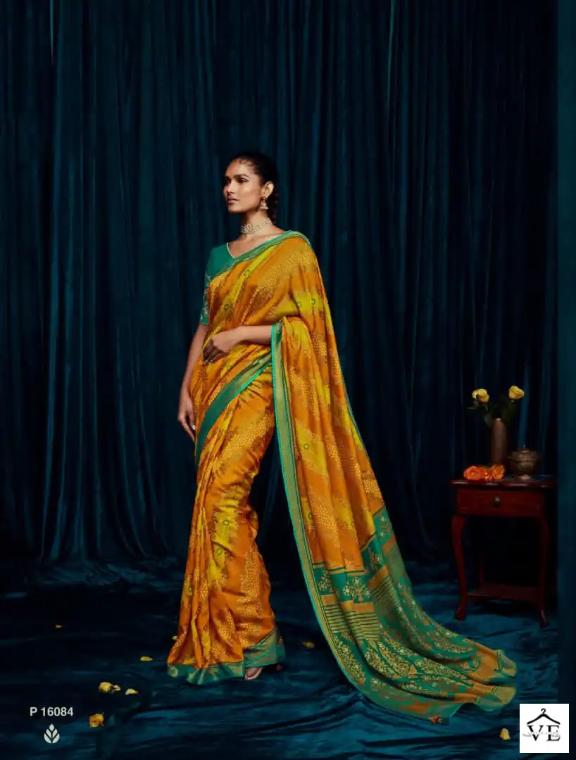Kimora Meera-12 Silky Brasso Wholesale Saree Catalog — Wholesale Sarees, MPA wholesale from Surat - Gallery Image 8