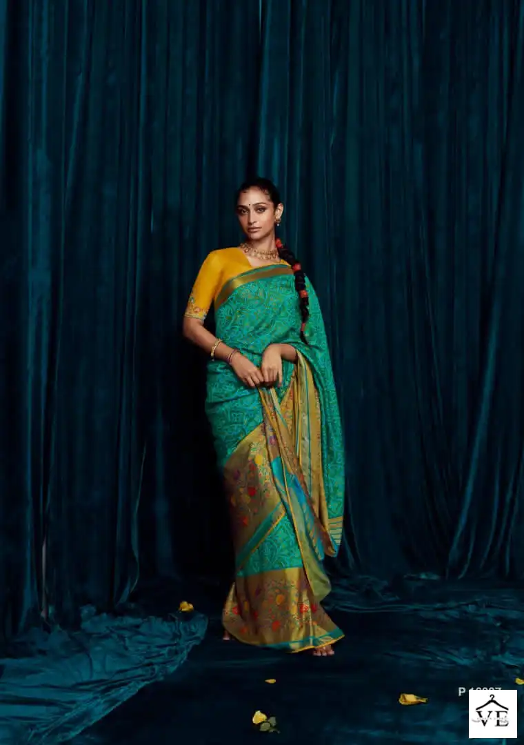 Kimora Meera-12 Silky Brasso Wholesale Saree Catalog — Wholesale Sarees, MPA wholesale from Surat - Gallery Image 11