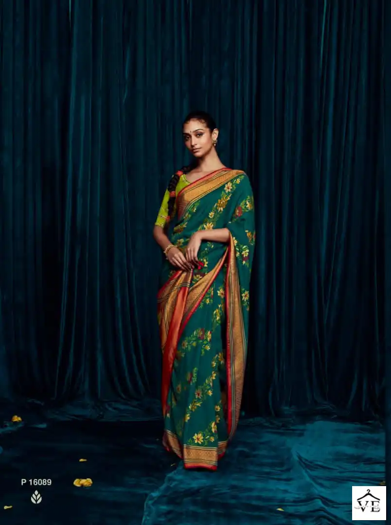 Kimora Meera-12 Silky Brasso Wholesale Saree Catalog — Wholesale Sarees, MPA wholesale from Surat - Gallery Image 2