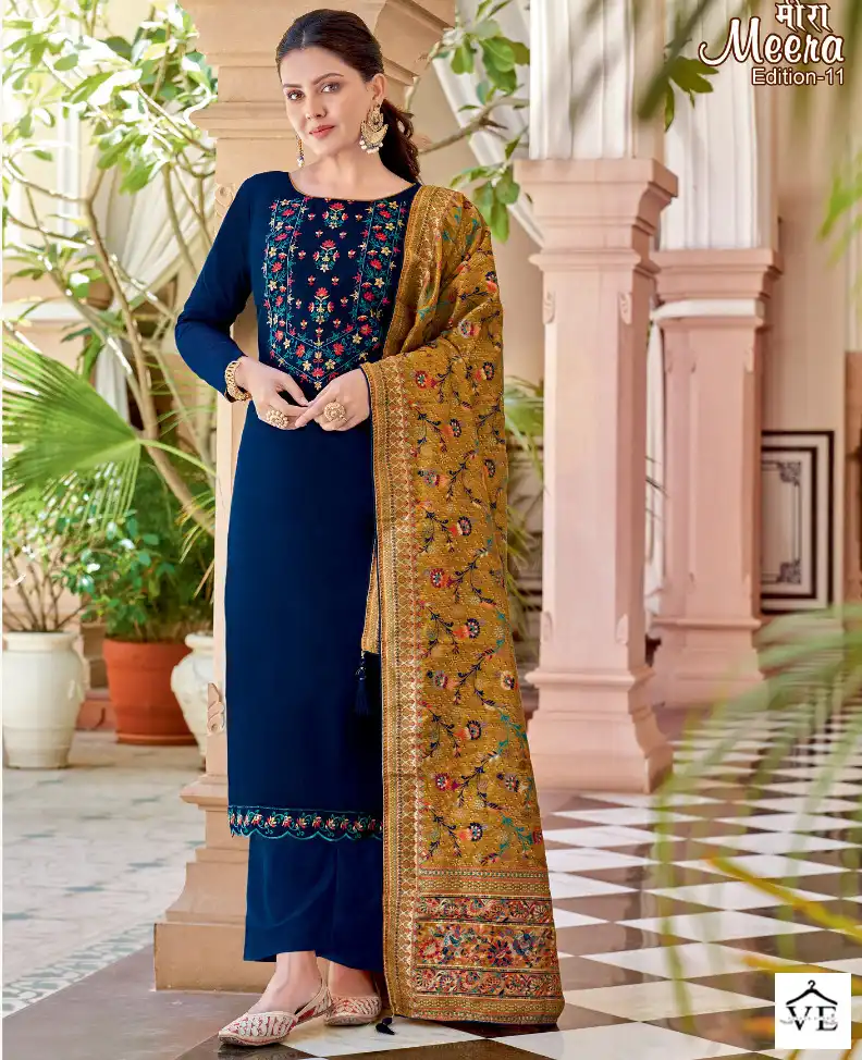 Alok Suits Meera Edition Vol 11 Pure Jam Cotton Wholesale Salwar Suit Catalog — Wholesale Salwar Suits, MPA wholesale from Surat — view 1