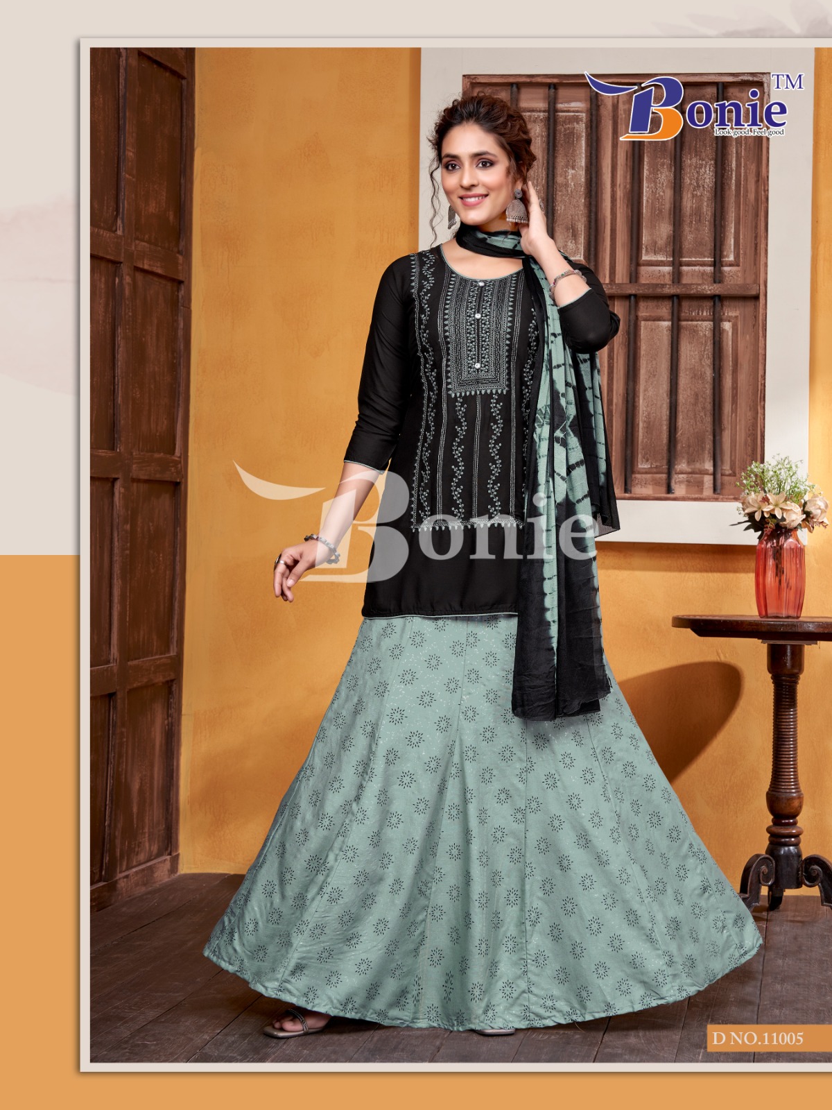 Bonie Meera Vol 11 Rayon Wholesale Readymade Salwar Suit Catalog — Wholesale Salwar Suits, bonie wholesale from Surat - Gallery Image 5
