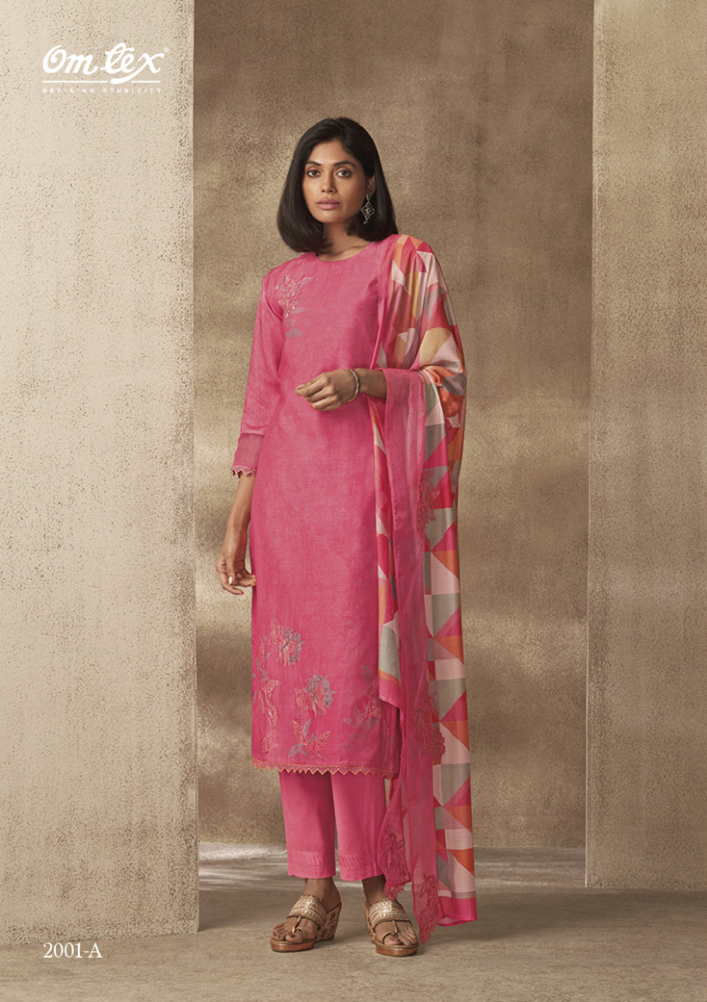 Omtex Mehar Muslin Wholesale Designer Salwar Suit Catalog — Wholesale Salwar Suits, MPA wholesale from Surat - Gallery Image 2