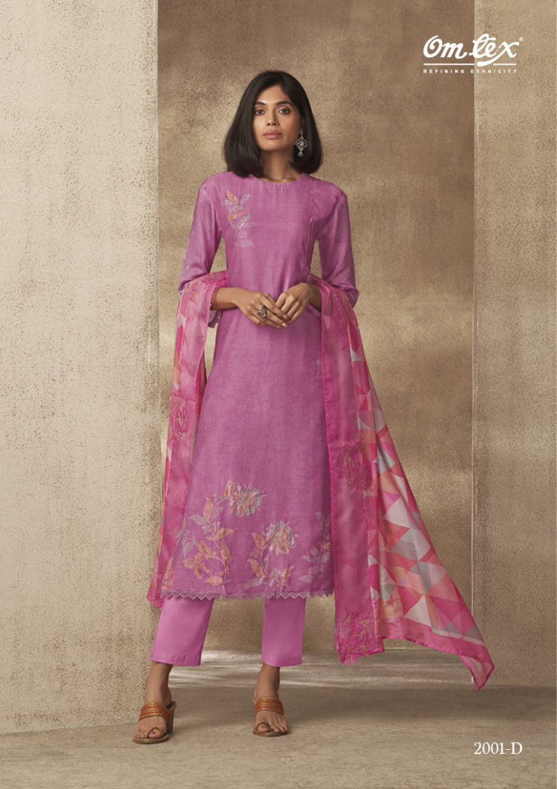 Omtex Mehar Muslin Wholesale Designer Salwar Suit Catalog — Wholesale Salwar Suits, MPA wholesale from Surat - Gallery Image 4