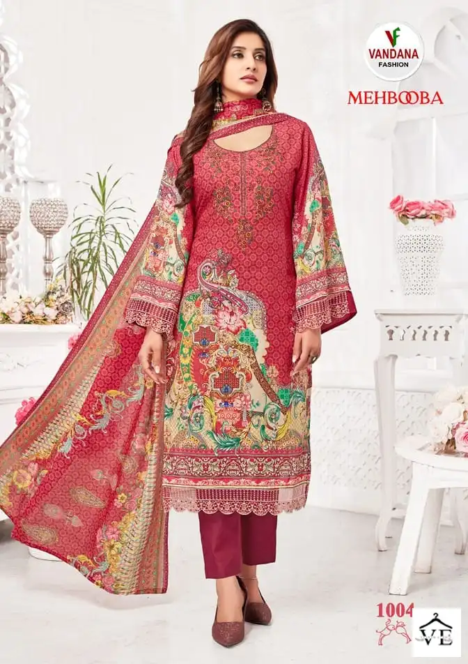 Vandana Mehbooba Vol 1 Pure Cotton Wholesale Salwar Suit Catalog — Wholesale Salwar Suits, MPA wholesale from Surat - Gallery Image 5