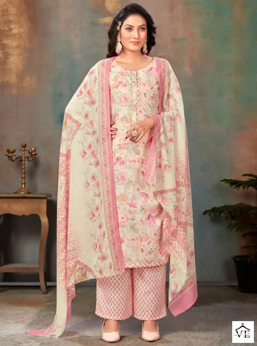 Bipson Mercedes 2037 Pure Cotton Wholesale Readymade Suits Catalog — Wholesale Salwar Suits, MPA wholesale from Surat — view 1