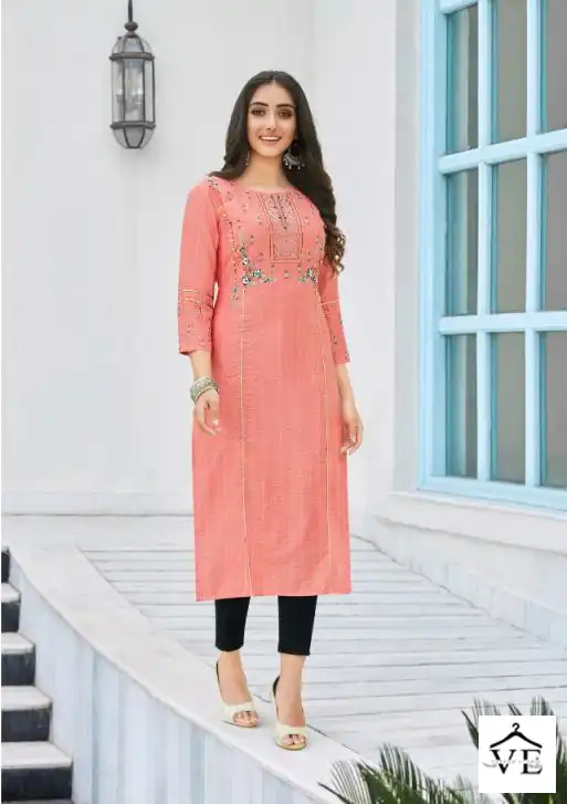 Vardan Ethnic Miracal Nylon Viscose Wholesale Designer Kurtis Catalog — Wholesale Kurtis, MPA wholesale from Surat - Gallery Image 2