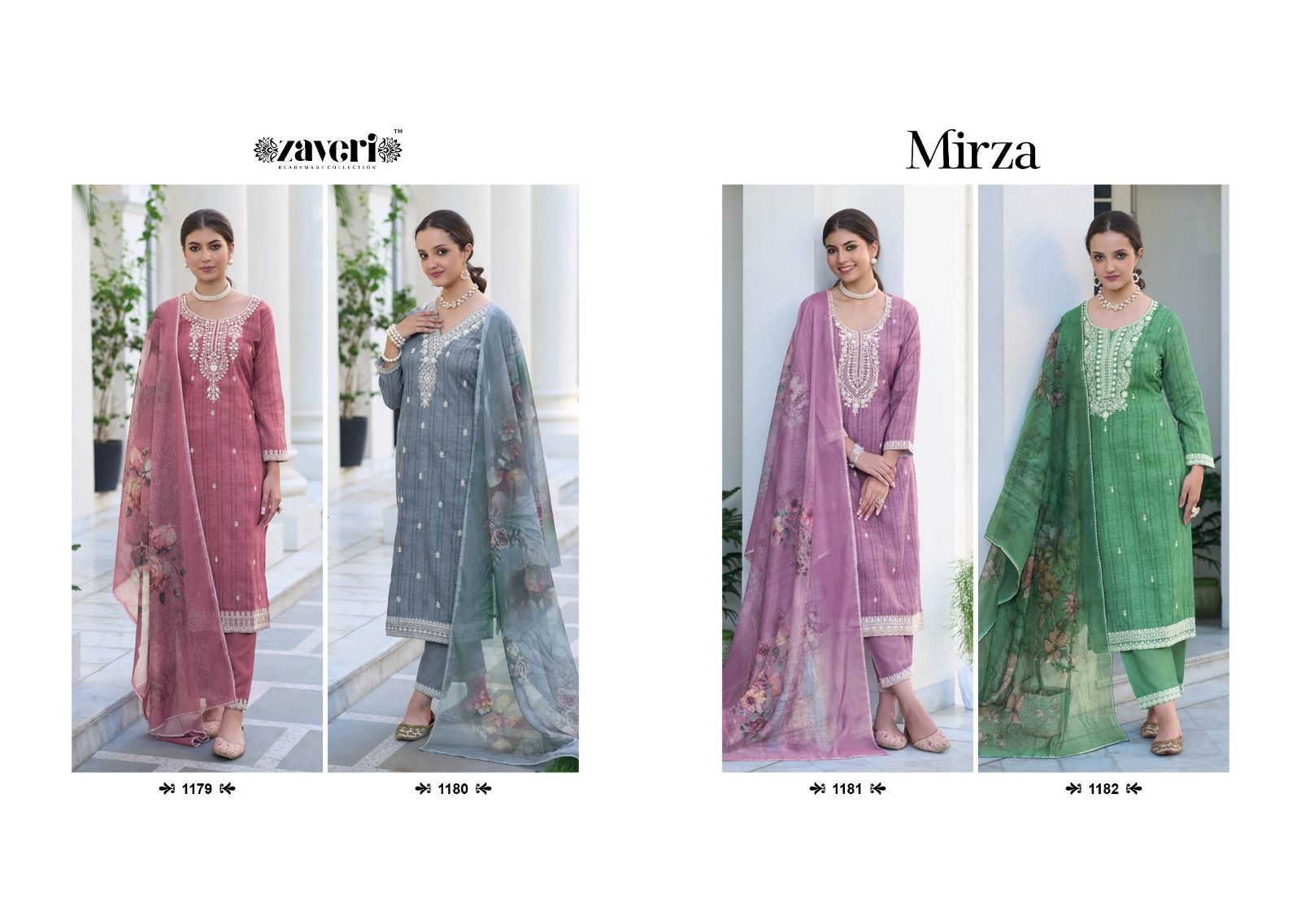 Zaveri Mirza Silki Cotton Wholesale Readymade Salwar Suit Catalog - Image 5
