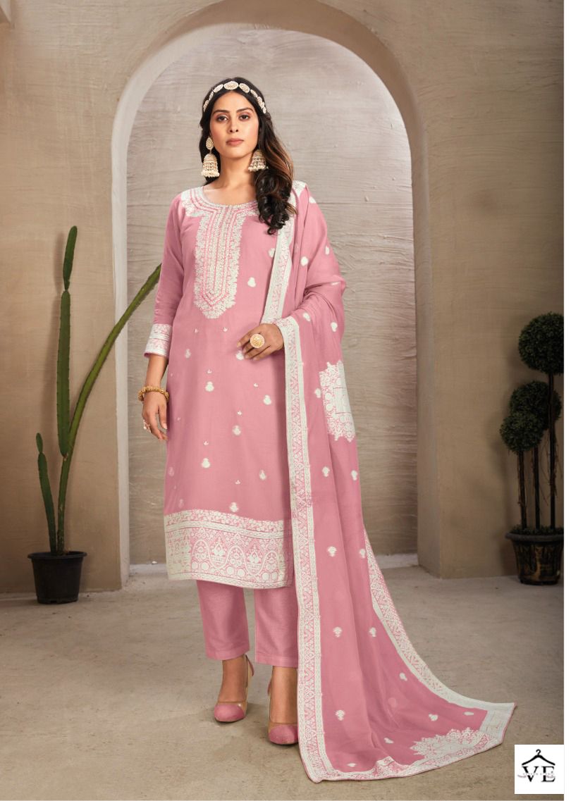 Rama Moksha Pure Organic Jacquard Wholesale Salwar Suit Catalog — Wholesale Salwar Suits, MPA wholesale from Surat - Gallery Image 3