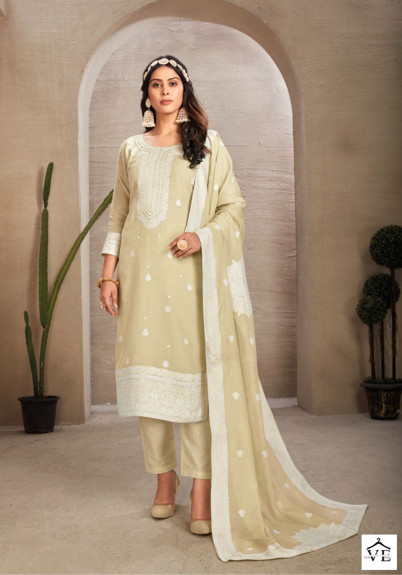 Rama Moksha Pure Organic Jacquard Wholesale Salwar Suit Catalog — Wholesale Salwar Suits, MPA wholesale from Surat - Gallery Image 6