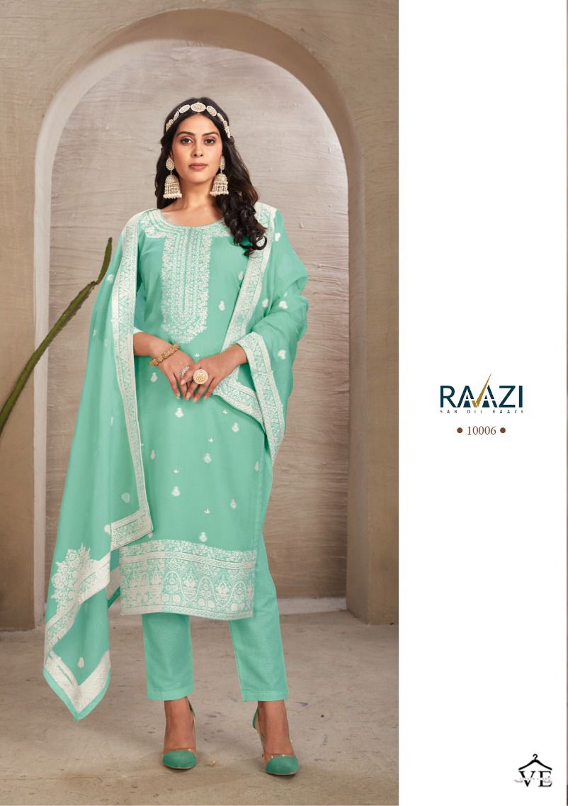 Rama Moksha Pure Organic Jacquard Wholesale Salwar Suit Catalog — Wholesale Salwar Suits, MPA wholesale from Surat - Gallery Image 2