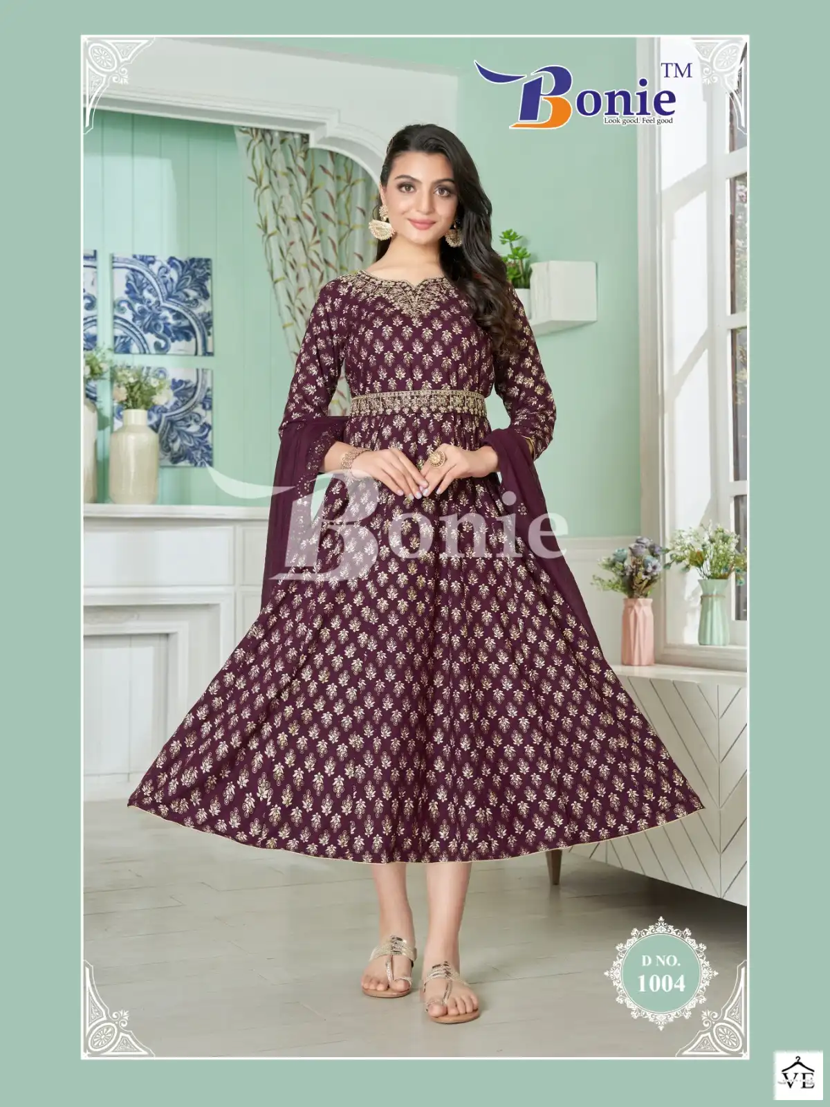 Bonie Morni Rayon 14Kg Wholesale Anarkali Kurti Catalog — Wholesale Kurtis, bonie wholesale from Surat - Gallery Image 3