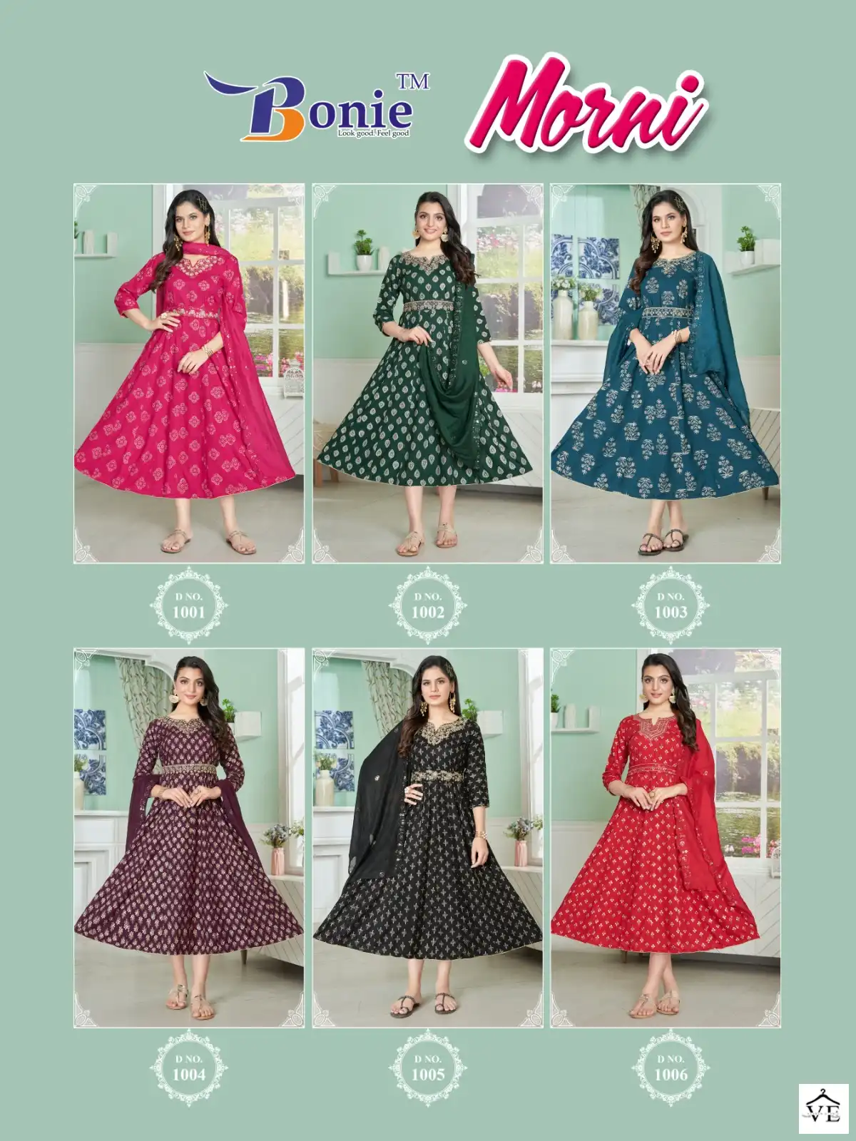 Bonie Morni Rayon 14Kg Wholesale Anarkali Kurti Catalog — Wholesale Kurtis, bonie wholesale from Surat — view 7