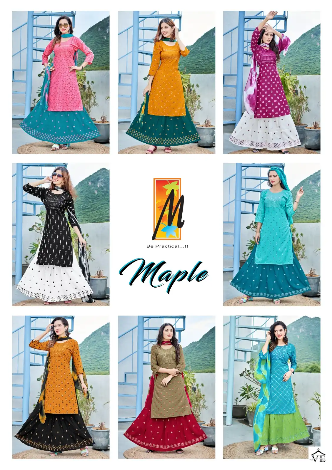 Master Maple Heavy Screen Print Rayon Wholesale Readymade Suits Catalog — Wholesale Salwar Suits, MPA wholesale from Surat — view 9