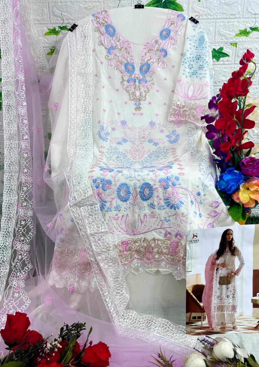 Deepsy Suits Mushq Luxury Lawn 23 2 Pure Cambric Cotton Wholesale Pakistani Salwar Suit Catalog — Wholesale Salwar Suits, MPA wholesale from Surat - Gallery Image 11