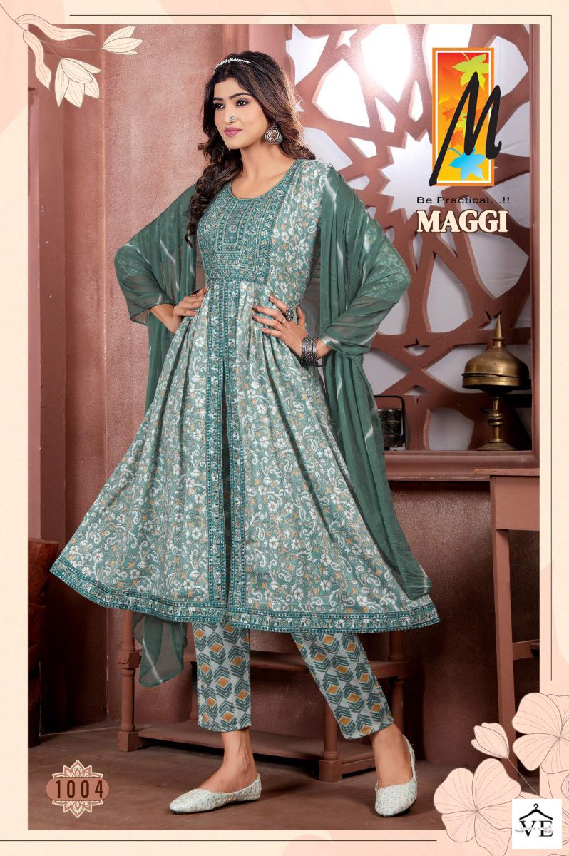 Master Maggi Heavy Capsule Wholesale Readymade Suits Catalog — Wholesale Salwar Suits, MPA wholesale from Surat - Gallery Image 5