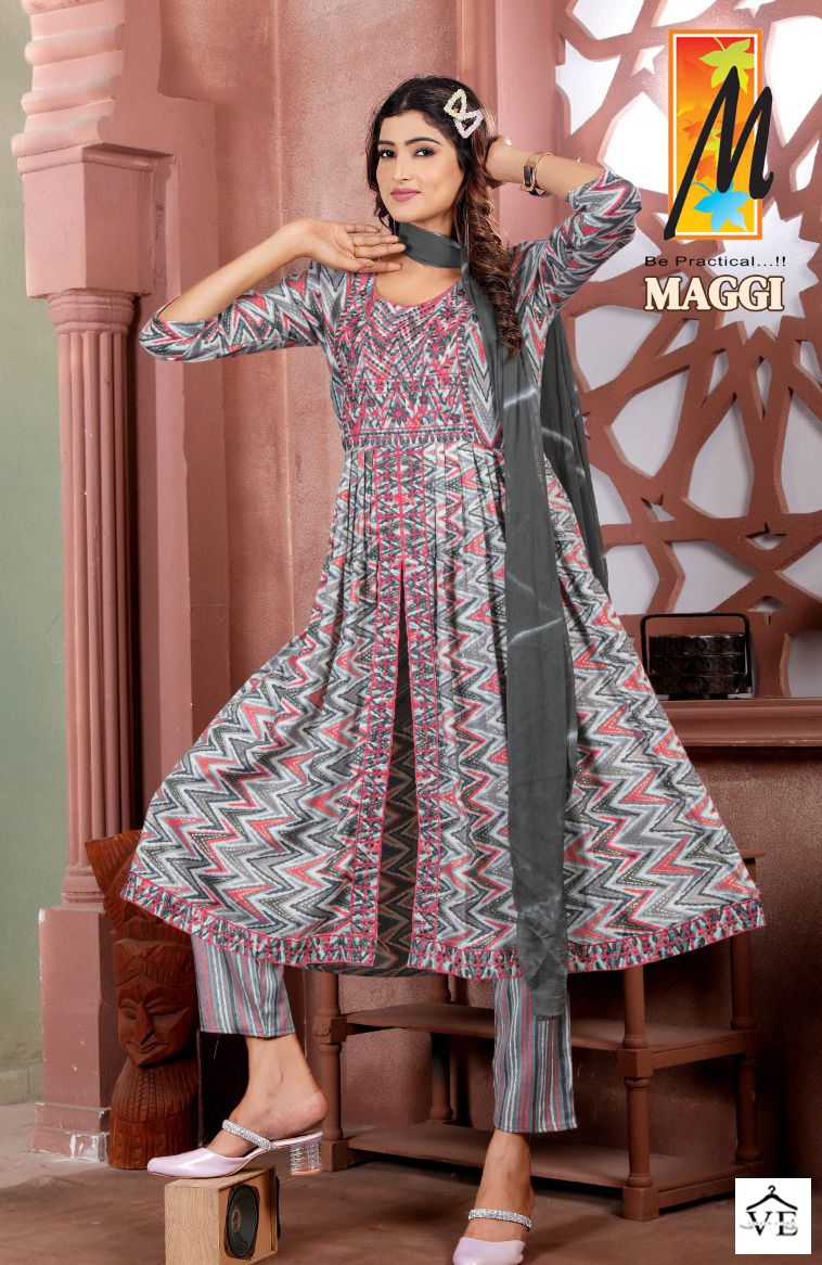 Master Maggi Heavy Capsule Wholesale Readymade Suits Catalog — Wholesale Salwar Suits, MPA wholesale from Surat - Gallery Image 6