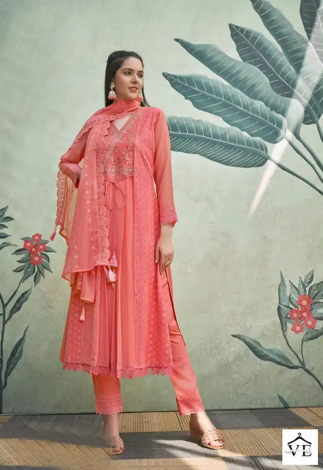 Vardan Ethnic Maitree Georgette Wholesale Readymade Salwar Suit Catalog — Wholesale Salwar Suits, MPA wholesale from Surat - Gallery Image 2