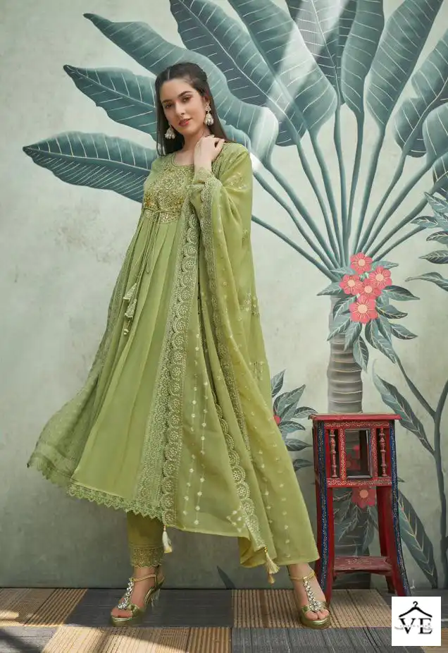 Vardan Ethnic Maitree Georgette Wholesale Readymade Salwar Suit Catalog — Wholesale Salwar Suits, MPA wholesale from Surat - Gallery Image 4