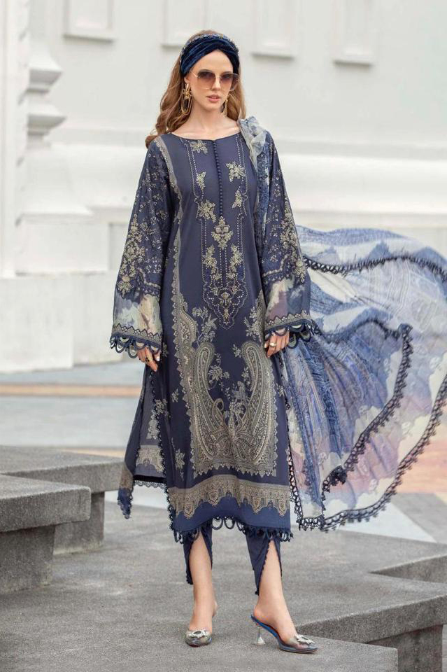 Deepsy Suits Mariab Mprint Spring Summer 23-3 Pure Cotton Print Wholesale Pakistani Salwar Suit Catalog — Wholesale Salwar Suits, MPA wholesale from Surat - Gallery Image 4