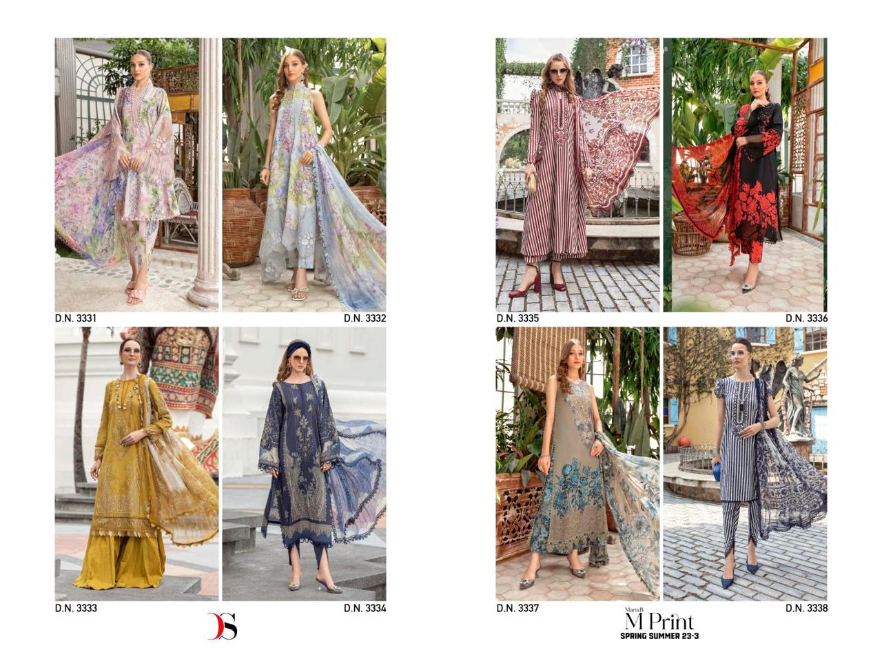 Deepsy Suits Mariab Mprint Spring Summer 23-3 Pure Cotton Print Wholesale Pakistani Salwar Suit Catalog — Wholesale Salwar Suits, MPA wholesale from Surat — view 9