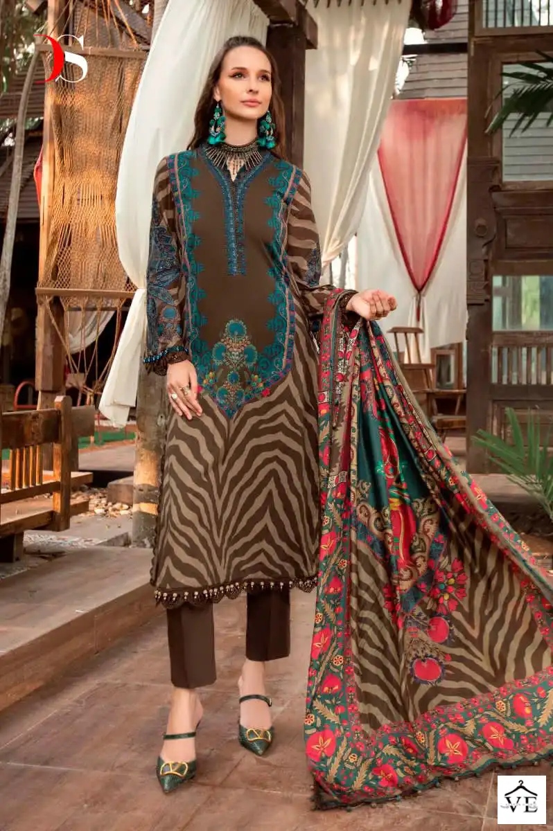 Deepsy Suits Maria B Mprint Spring Summer 23-4 Pure Cotton Wholesale Pakistani Suits Catalog — Wholesale Salwar Suits, MPA wholesale from Surat - Gallery Image 3